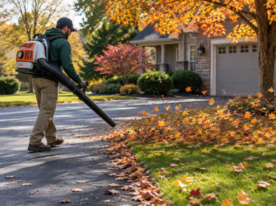 Leaf Blowing & Cleanup